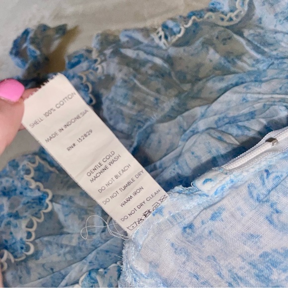 Tularosa Light Blue Floral Mini Dress - Picture 10 of 10